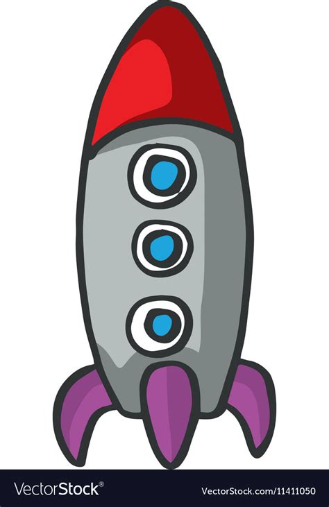 Cartoon rocket kids t-shirt design Royalty Free Vector Image