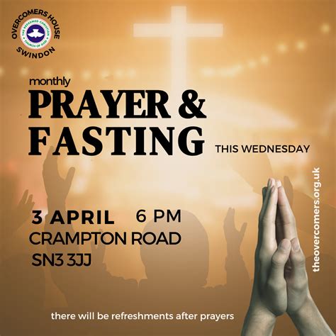 Monthly Prayer and Fasting – Overcomers House Swindon