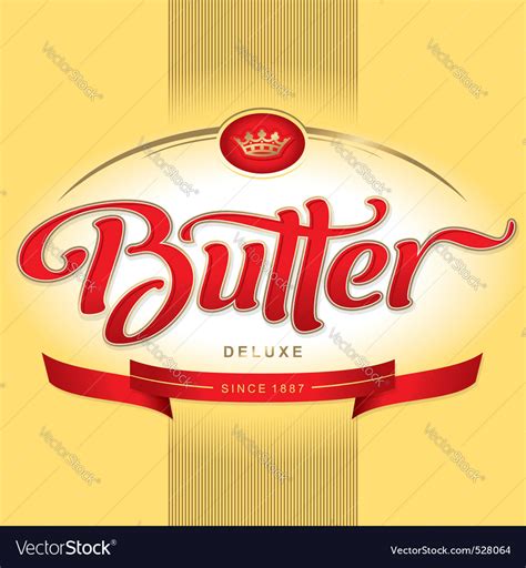 Butter packaging design Royalty Free Vector Image