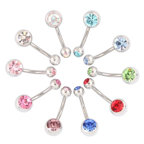 Buy Free Shipping 100 Pieces Lot Belly Navel Button Rings Body Piercing