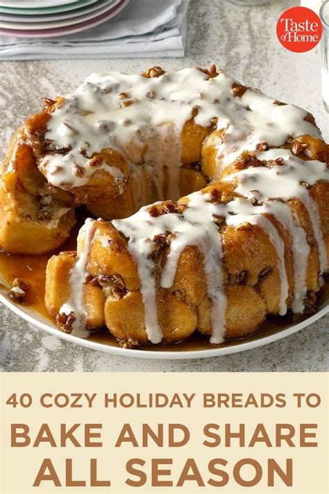 40 Cozy Holiday Breads To Bake And Share All Season Holiday Bread Festive Bread Pull Apart Bread