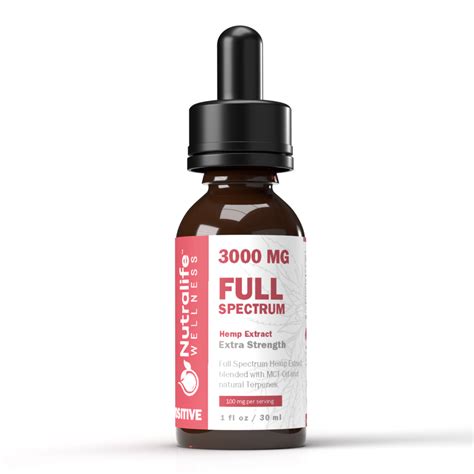 Full Spectrum Hemp Oil Tinctures Maximum Strength