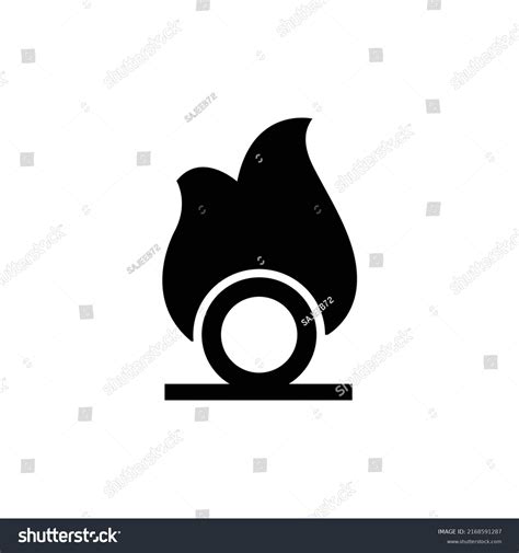 Oxidizing Agent Symbol Flammable Substance Vector Stock Vector (Royalty ...