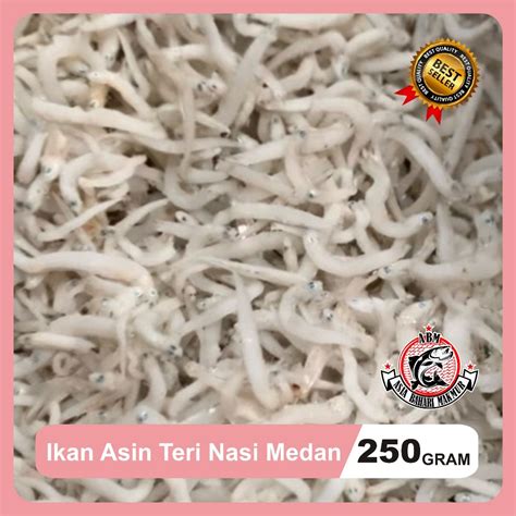 Jual 250 Gram Ikan Asin Teri Nasi Medan Super Tn Putih Try Toge