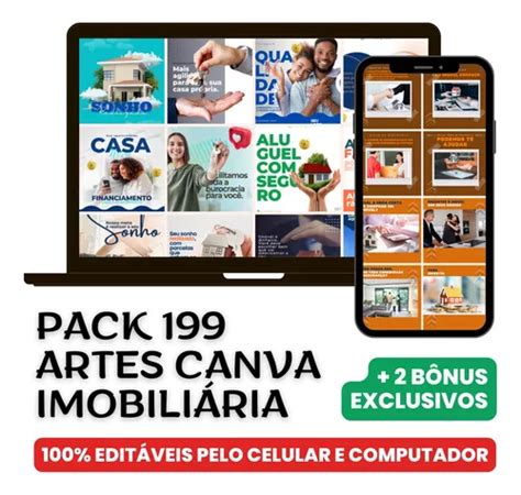 Artes Pack Canva Imobili Ria Template Edit Veis B Nus Mercadolivre