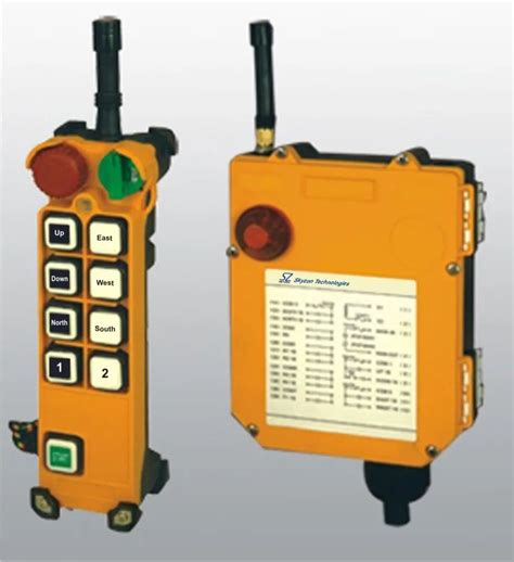 Sibass Yellow EoT Crane Wireless Remote Push Button Station Number Of