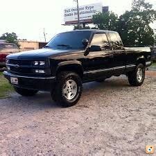 Black Lifted Chevy Truck