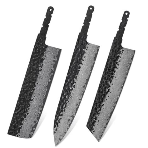 Knife Making Kit Handmade Damascus Chefs Knife Blade Blanks For Sale