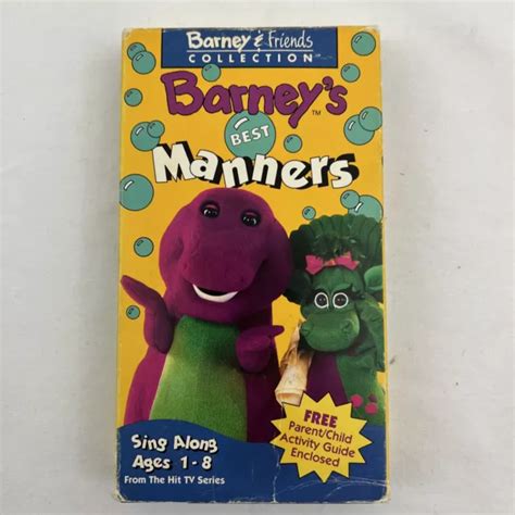 Barney Friends Collection Best Manners Vhs Video Tape Vtg Sing Along