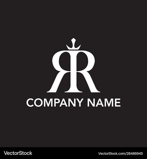 Double R Royalty Free Vector Image Vectorstock