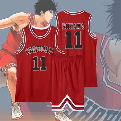 ♨ Anime Sakuragi Hanamichi Cosplay Slam Dunk Jersey Shohoku School