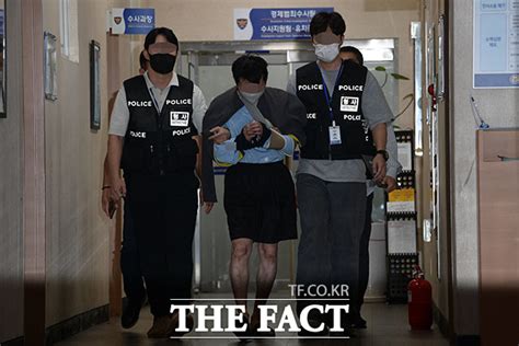 신당역 살인사건 피의자구속영장심사 위해 법원 호송 Tf사진관 포토 기사 더팩트