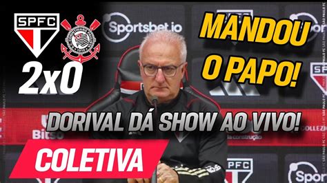 Dorival D Show Ap S Classifica O Do Spfc Coletiva Dorival Junior