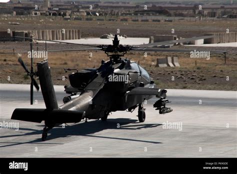 A U S Army Ah Apache Helicopter From The Rd Combat Aviation