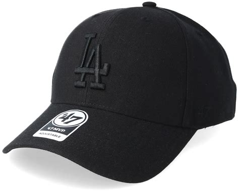 Los Angeles Dodgers 47 Mvp Black Black Adjustable 47 Brand Caps