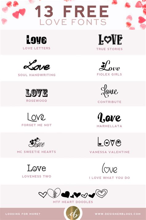 FREE Valentine's Day Fonts | DesignerBlogs.com