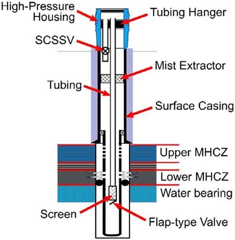 Schematic Of The Proposed Well Completion Download Scientific Diagram