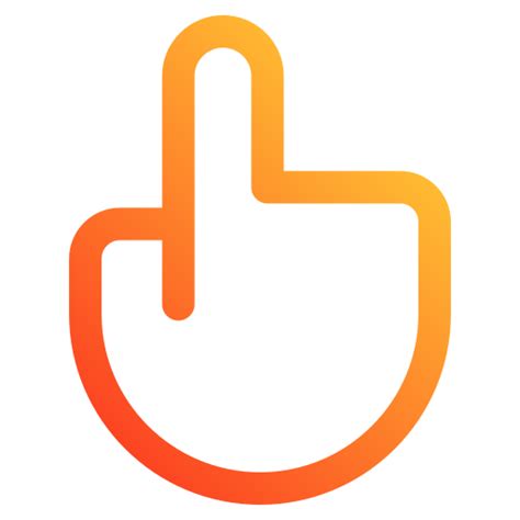 Touch Generic gradient outline icon