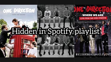 One Direction H Dden In Spotify Playlist Youtube