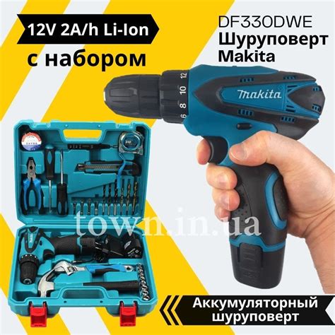 Аккумуляторный Шуруповерт Makita DF330DWE 12V 2A/h Li-Ion с Набором ...