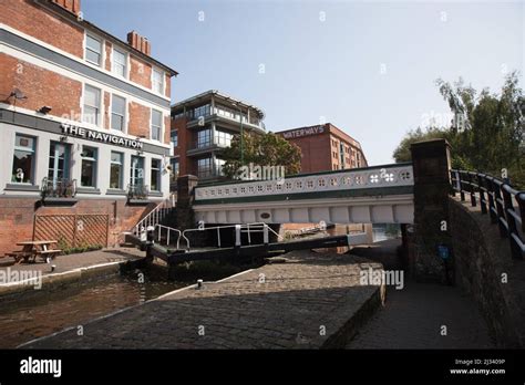 The Navigation Pub At Nottingham Lock On The Canal In The Uk Stock