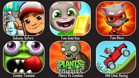 Subway Sufers Tom Gold Run Tom Hero Zombie Tsunami Plants Vs Zombies