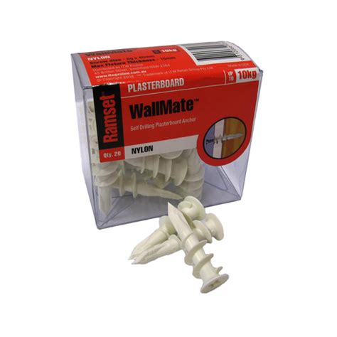 Ramset Nylon Wallmate Anchors 20 Pack Bunnings Australia