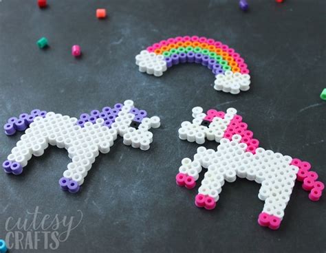 Unicorn Craft Unicorn Perler Bead Patterns Cutesy Crafts