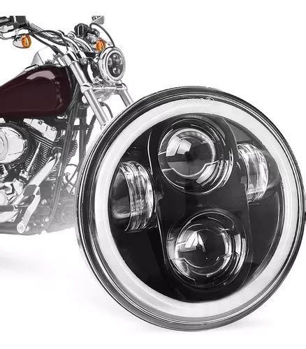 Faros Led Ojo Angel Pulgadas Daymaker Para Harley Moto Cuotas