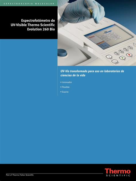 Pdf Espectrofot Metro De Uv Visible Thermo Scientific