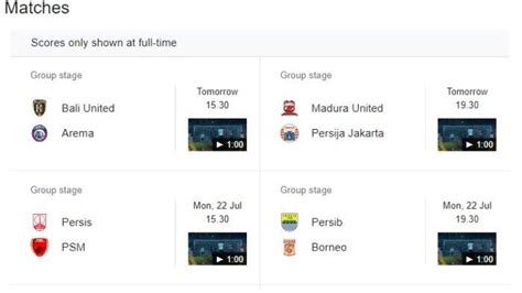 Jadwal Piala Presiden Pertandingan Kedua Persib Main Senin Malam