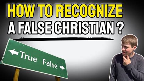 8 Signs Of A False Christian Convert To Recognize Youtube