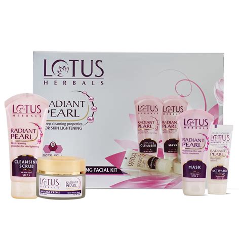 Lotus Herbals Radiant Pearl Cellular 5 In 1 Facial Kit For Deep