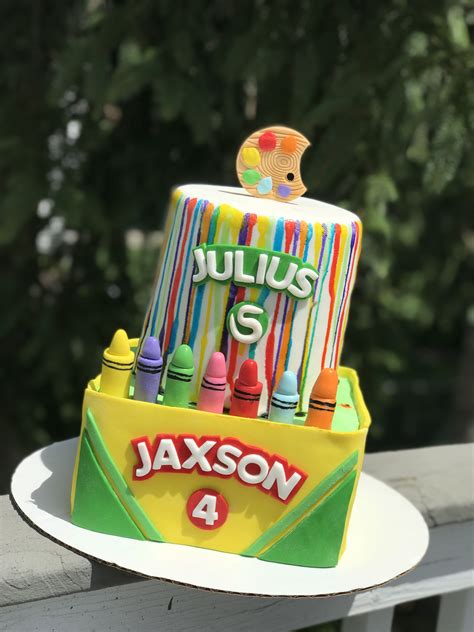 Art Inspired Birthday Cake Birthday Cake Cake Custom Cakes