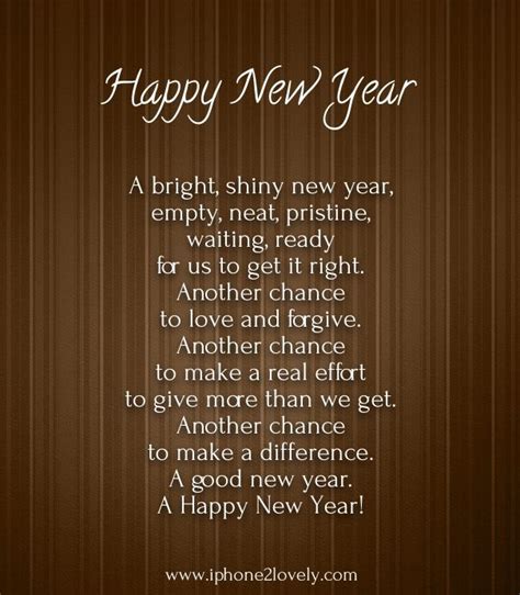 Short Poems To Wish Happy New Year