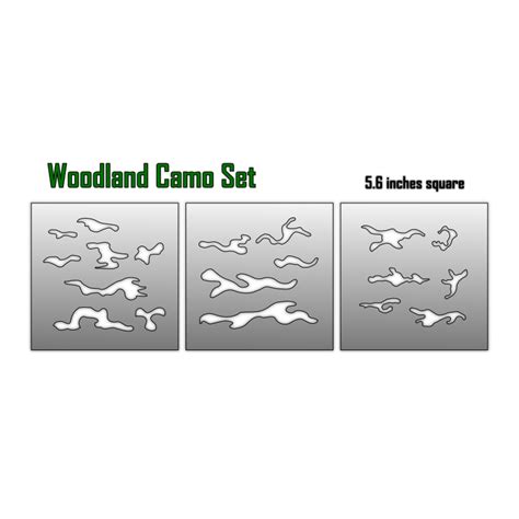 Printable Woodland Camo Stencil