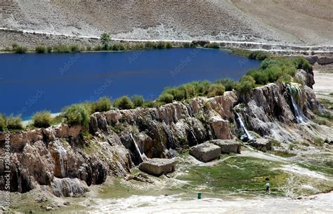 Band-e Amir lakes near Bamyan (Bamiyan) in Central Afghanistan. Band e ...