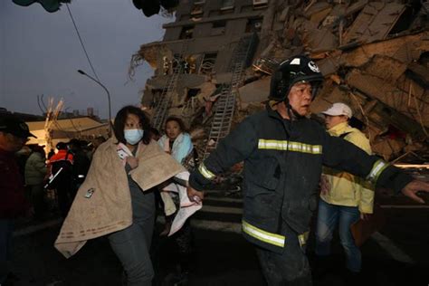 Five Dead After Taiwan Quake Topples Buildings