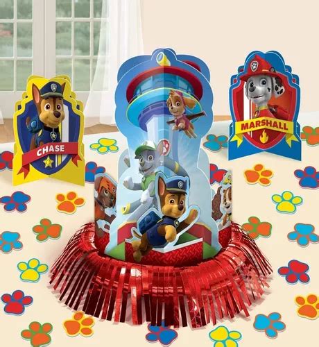 Paw Patrol Fiesta Centro Mesa Chase Marshall Skye Decoraci N Meses