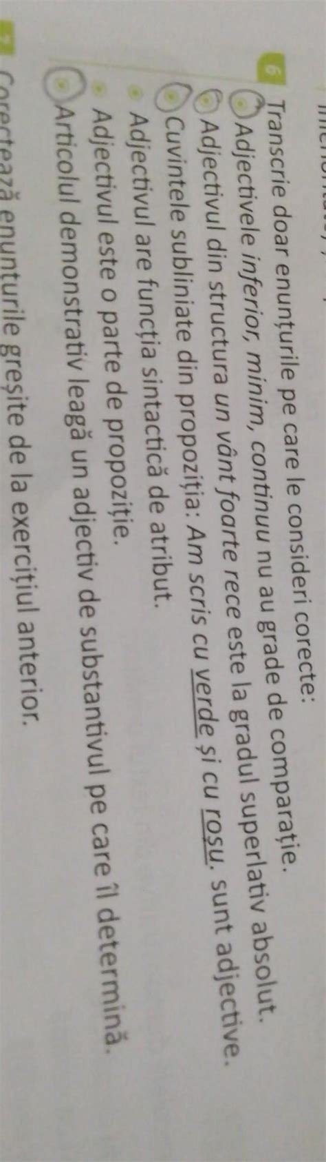 Corectează enunțurile greșite de la exercitiul anterior Va rog dau