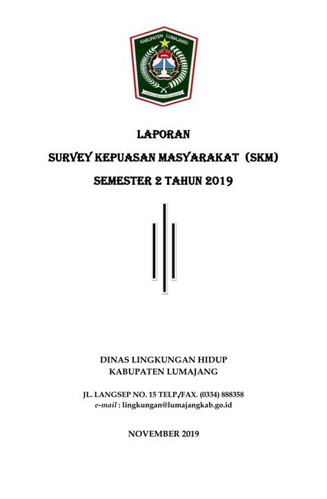 Pdf Laporan Survey Kepuasan Masyarakat Skm Semester