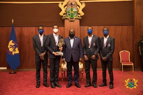 Nsmq Champions Presec Presents Trophy To Akufo Addo Jubilee House