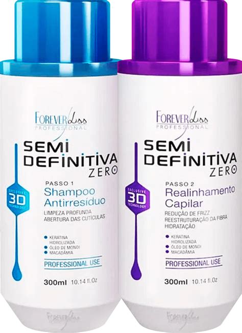 Kit Forever Liss Semi Definitiva Zero 3D Duo Beleza Na Web