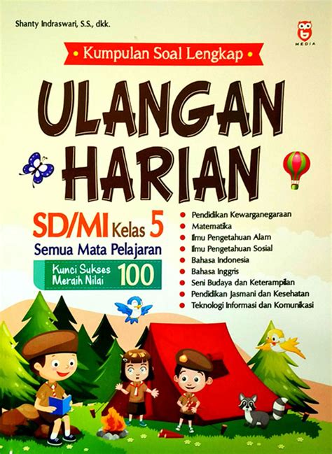 Jual Buku Ulangan Harian SD MI Kelas 5 Semua Mata Pelajaran Kunci