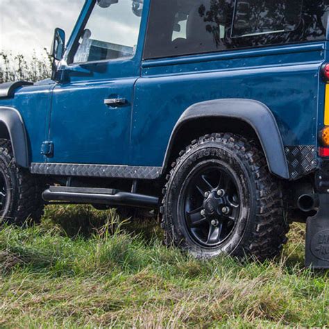 Land Rover Defender 90 Mammouth Side Sill Chequer Plate Kit Black