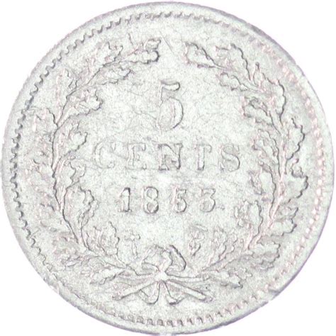 Netherlands Willem III 5 Cents 1853 ZELDZAAM Catawiki