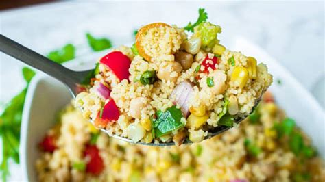 Vegan Couscous Salad with Chickpeas Chenée Today