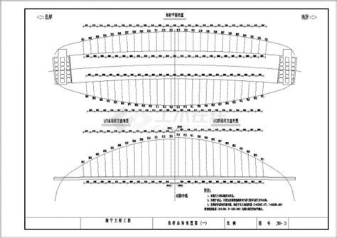 某南宁市大桥建筑施工cad详图仿古建筑土木在线