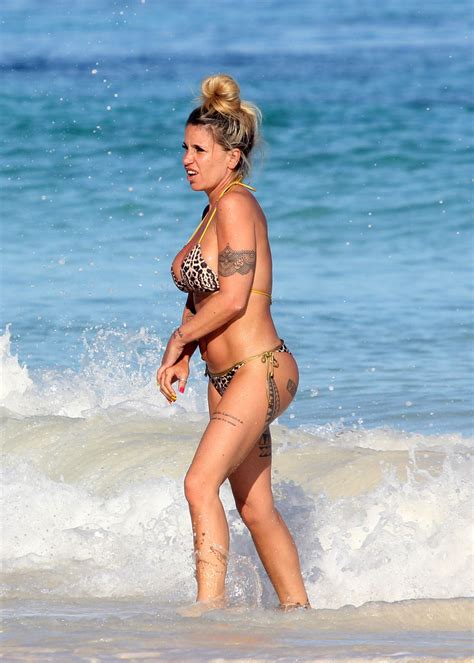 Florencia Pe A In A Leopard Print Bikini Celebmafia