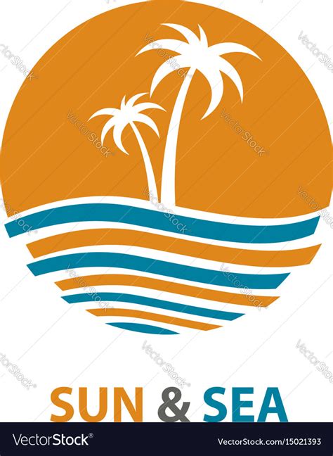 Ocean logo design Royalty Free Vector Image - VectorStock